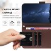 RMPACK Honor 400 Lite 5G Tok Notesz Kártyatartóval - Kitámasztható Wallet Style Barna