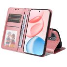 RMPACK Honor 400 5G Tok Notesz Kártyatartóval - Kitámasztható Wallet Style Rózsaarany