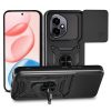 RMPACK Honor 400 5G Ütésálló Tok ArmorLife Kitámasztható Camera Slide Funkcióval Fekete