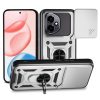 RMPACK Honor 400 5G Ütésálló Tok ArmorLife Kitámasztható Camera Slide Funkcióval Ezüst