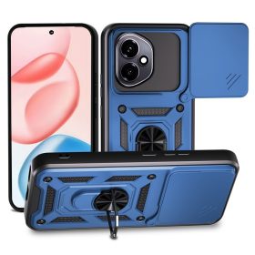   RMPACK Honor 400 5G Ütésálló Tok ArmorLife Kitámasztható Camera Slide Funkcióval Kék