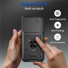 RMPACK Honor 400 5G Ütésálló Tok ArmorLife Kitámasztható Camera Slide Funkcióval Rózsaarany