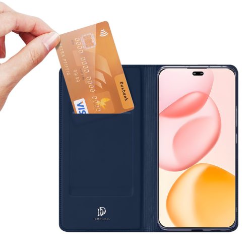 RMPACK Honor 400 Pro 5G Notesz Tok DUX DUCIS Skin Pro Series - Kitámasztható - Kártyatartóval Kék