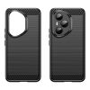 RMPACK Honor 400 Pro 5G Szilikon Tok Carbon Fiber Mintázattal Fekete