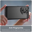 RMPACK Honor 400 Pro 5G Szilikon Tok Carbon Fiber Mintázattal Fekete