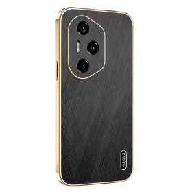   RMPACK Honor 400 Pro 5G Tok KADEM Luxury Series - Fényes Fémes Mintázattal Fekete 