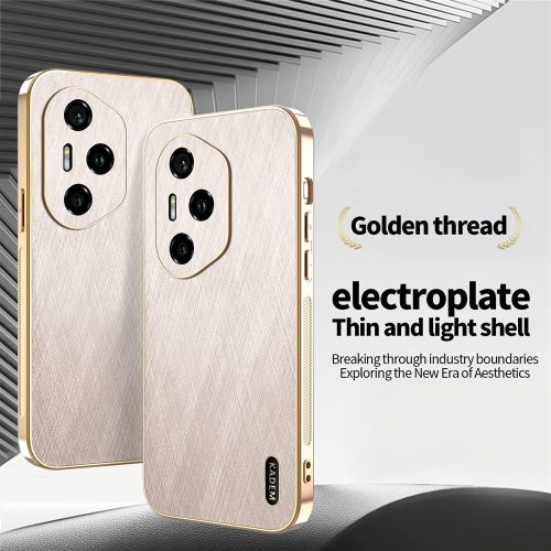 RMPACK Honor 400 Pro 5G Tok KADEM Luxury Series - Fényes Fémes Mintázattal Arany 