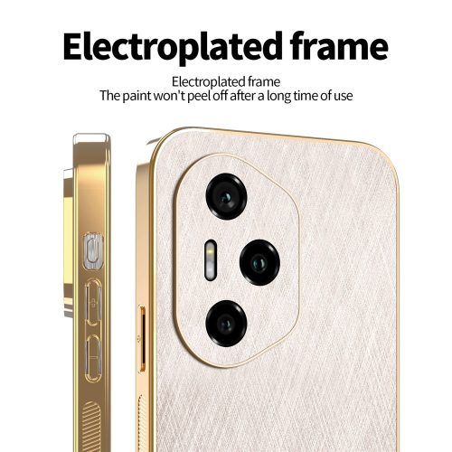 RMPACK Honor 400 Pro 5G Tok KADEM Luxury Series - Fényes Fémes Mintázattal Arany 