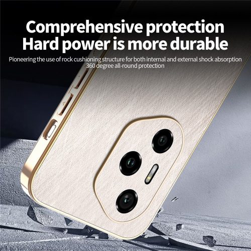 RMPACK Honor 400 Pro 5G Tok KADEM Luxury Series - Fényes Fémes Mintázattal Arany 