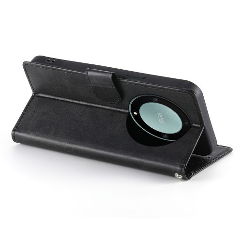 RMPACK Honor Magic8 Lite elegáns bőr hatású flip tok kártyatartóval