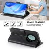 RMPACK Honor Magic8 Lite elegáns bőr hatású flip tok kártyatartóval