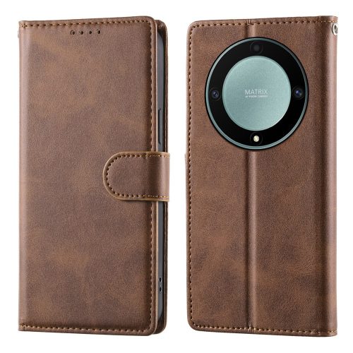 RMPACK Honor Magic8 Lite elegáns bőr hatású flip tok kártyatartóval