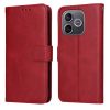 RMPACK Honor 600 Lite 5G Notesz Tok Business Series Kitámasztható Kártyatartóval Piros