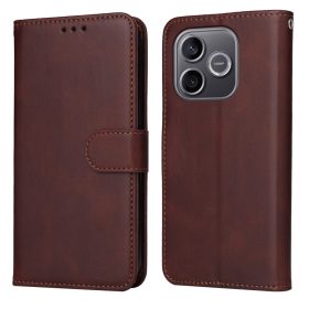   RMPACK Honor 600 Lite 5G Notesz Tok Business Series Kitámasztható Kártyatartóval Barna