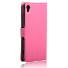 Sony Xperia XA Notesz Tok Flip Kártyatartóval Szilikon Belsővel Pink