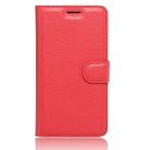 Samsung Galaxy A5 (2017) Bőrtok Notesz Flip Kitámasztható Piros