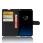 Samsung Galaxy S8 Notesz Tok Kitámasztható - Kártyatartóval Szilikon Belsővel Fekete