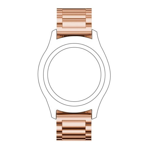 Samsung Gear S3 Frontier Fémszíj Pótszíj - Óraszíj Rózsaarany