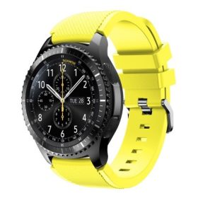  Samsung Gear S3 Frontier / Gear S3 Pótszíj - Óraszíj Trendy Sport Szilikon Sárga