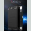 Sony Xperia XZ Premium Tok Szilikon Ütésálló Szálcsiszolt Fekete