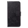Samsung Galaxy J3 2017 (EU) Notesz Tok Kitámasztható-Bankkártyatartóval Pillangók-Butterfly Fekete