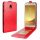 Samsung Galaxy J5 2017 EU Flip Tok Crazy Fényes Mágneses Piros