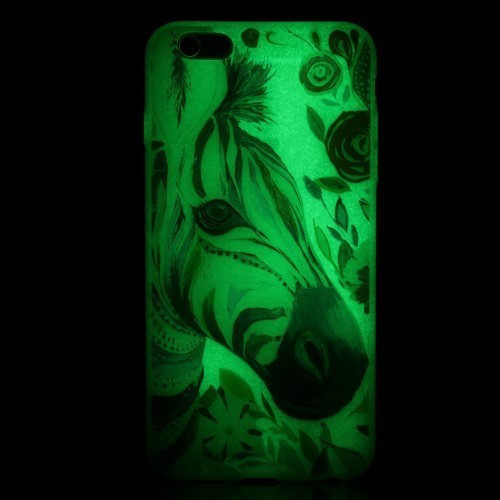 iPhone 6 6S Tok Szilikon Glow - Világítós - Foszforeszkáló Mintás FM08