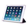 iPad 9.7 (2017) Tri-Fold Tok Kitámasztható Ébresztő/Altató Funkcióval Lila