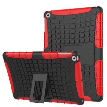 iPad 9.7 (2017) Ütésálló Tok 2in1 Tire Slip Kitámasztható Csúszásgátlókivitel Piros   iPad 9.7 (2017) Ütésálló Tok 2in1 Tire Slip Kitámasztható Csúszásgátlókivitel Piros