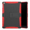iPad 9.7 (2017) Ütésálló Tok 2in1 Tire Slip Kitámasztható Csúszásgátlókivitel Piros