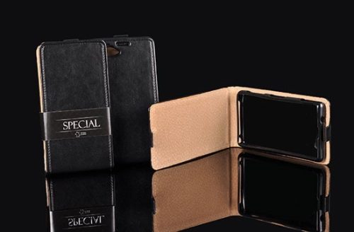 Huawei P8 Lite 2017 / Huawei P9 Lite 2017 Csillámló Shining Flip Tok Fekete