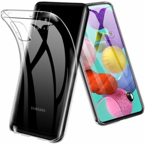 Samsung Galaxy A51 Szilikon Tok Áttetsző