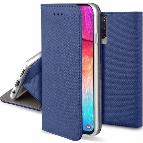 Huawei P Smart PRO 2019 Notesz Tok Flip Magnet Kártyatartóval Kék